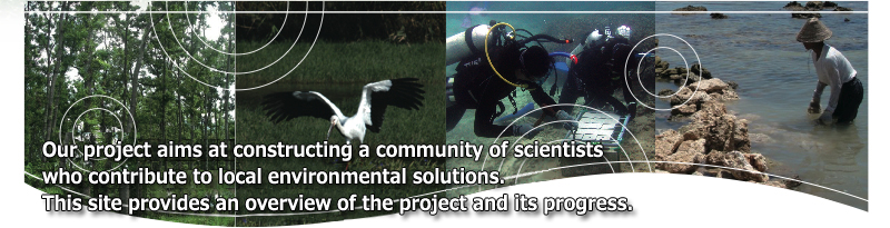 Our project aims at constructing a community of scientists who contribute to local environmental solutions. This site provides an overview of the project and its progress.